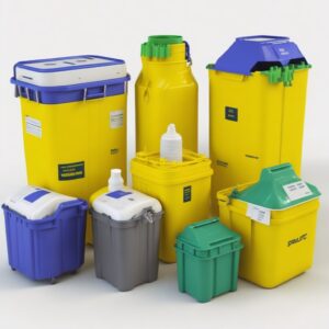 1,5L Base & Lid Round Sharps container