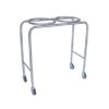 Mobile double bowl stand _ Stainless steel construction