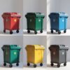 1100 liter green wheelie bin