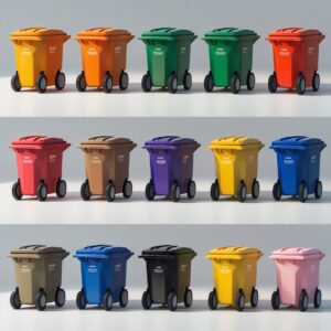 120 liter indigo wheelie bin