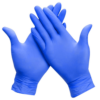 Nitrile gloves powder free box of 100 – MEDIUM