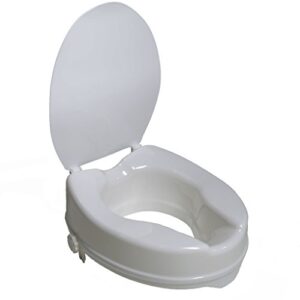 Raised Toilet Seat with Closing Seat Lid