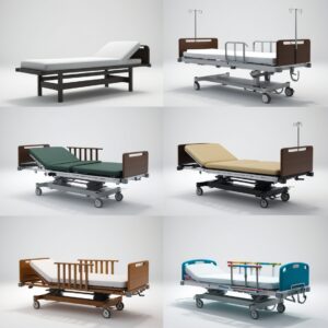 Hospital exam bed