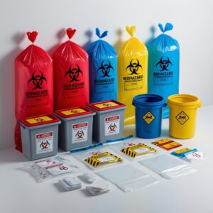 3 specific types of laboratory waste containers