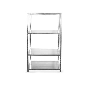 Steel Shelving - 4 Tier - Light Duty - Galvanised Stand and Shelves - ADIY3900