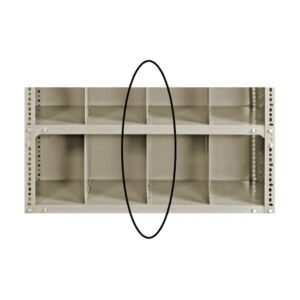 Bolted Shelving Steel Shelf Divider - Uni-Angle - Painted - 30.5 x 45.7 cm - BS-P-SD-305x457