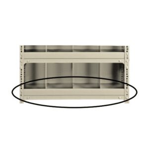 Bolted Shelving Steel Bin Front - Kick Plate - Uni-Angle - 914 x 50mm - Painted - BS-P-KP-914x50