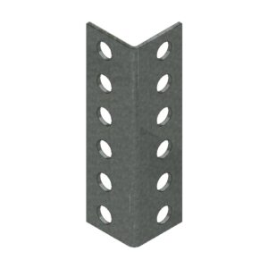 Bolted Shelving Steel Upright Splice - Uni-Angle 35 - Galvanised - For Extension Of Upright - BS-G-UA-Splice