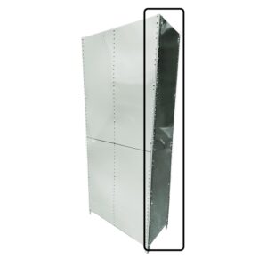 Bolted Shelving Steel Side Panel - Uni-Angle - Galvanised - 129.5 x 45.7 cm - BS-G-SP-1295x457