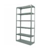 Bolted Shelving Steel Bay 6 Shelves - Uni-Angle - Six Shelf Kit - Galvanised - 213.4 x 91.4 x 30.5 cm - BS-G-2.1-305-6