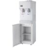 Water Cooler Dispenser - Hot and Cold - Freestanding with Storage Compartment - White