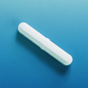 Magnetic stirring rod 64 x 10 mm PTFE-encapsulated, PLASTIBRAND octagonal, with centre ring