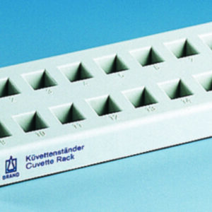 Cuvet stand, PP, grey PLASTIBRAND, 16 places, 210x70x38 mm