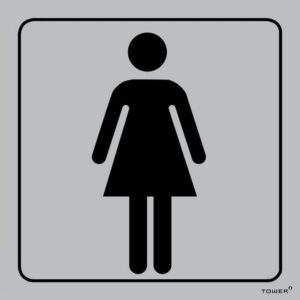 Aluminium Sign - Ladies Toilet - 150 x 150mm - SIGNALLT