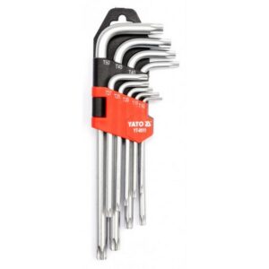 Torx Key Set - Chrome Vanadium - 9 Piece - YT-0511