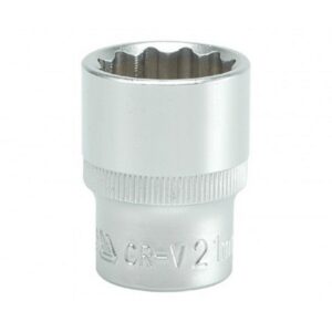 Bi-hex Socket - 12 Point - Chrome Vanadium - 1/2" Connector - Standard Length - 21mm - YT-1283