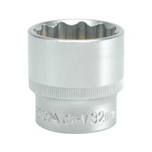 Bi-hex Socket - 12 Point - Chrome Vanadium - 1/2" Connector - Standard Length - 32mm - YT-1292