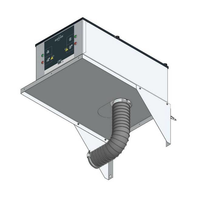 Wall Bracket for Recirculating Filter System for Under Bench Cabinets - 57 x 40 x 2 cm - IASE23458