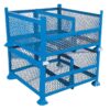 Stackable Cut-Away Steel Cage - Blue - 194Kg - STACKCAGE1