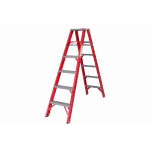 All Fibreglass Double Sided Ladder - Industrial A-Frame - 12 Steps - 3.6m - FGSD12-ALL-SS