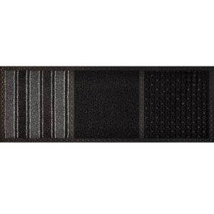 Disinfectant Mat - COBAcare Trio Zone - 99.5 x 39.5 x 1.5 cm - Black, Dark Grey and Grey - CDM005