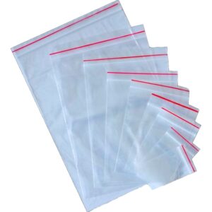 Resealable Plastic Grip Zip Lock Bags - 40 Micron - 8 x 10 cm - Pack of 1000 - 2G_PLMG8010