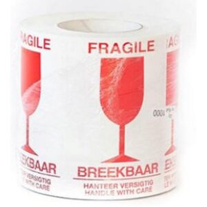 Packaging Label - Glass and Handle with Care - Pack of 1000 - 2G_LAGLASHA