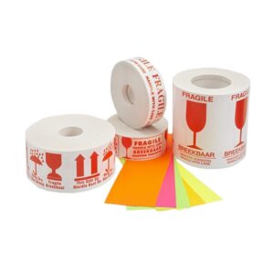 Packaging Label - Fragile Handle with Care - 8 cm - Pack of 1000 - 2G_LAFR8153