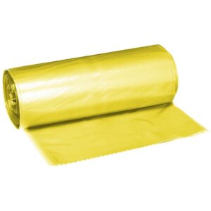 Wheelie Bin Refuse Bag - 140L - Yellow - 30 Micron - Pack of 1000 - 140LBAG-YELLOW