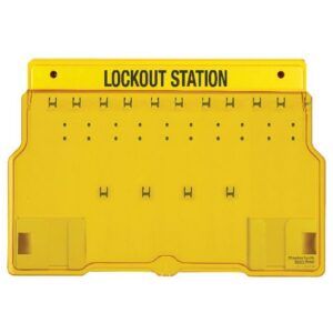 Safety Series Lockout Station Only - Holds 10 Locks - 59.6 x 11.4 x 39.3 cm - MA500133