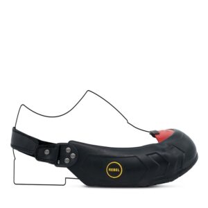 Rebel Visitors Safety Overshoe - Medium - Black - REOVS-M