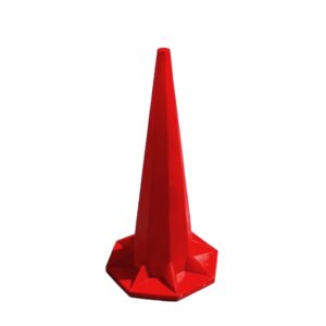 Safety Cone - Hard Plastic - Traffic Safety Barrier Cone - Jumbo - 1.8m - Red - SXS047R