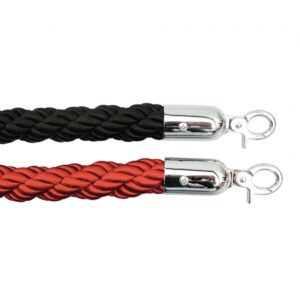 Queue Barrier Twisted Rope - For Stainless Steel Pole - Red - HOSQ010TR