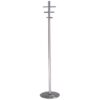 Coat and Hat Stand - Chrome - 6 Chrome Hooks - 38 x 38 x 175 cm - 819SI