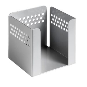 Paper Cube - Round Perforated Steel Range - Metal - 10.5 x 10.5 x 10.5 cm - Silver - 804SI