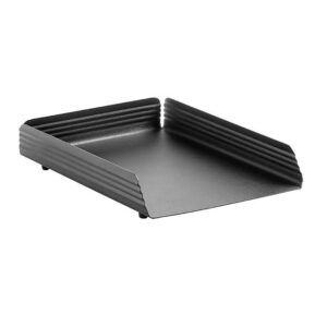 Letter Tray - Single - Fluted Steel Range - Metal - 35 x 25 x 6.5 cm - Colour Options - 531BL