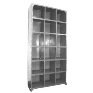 Pigeon Hole Steel Cabinet - 18 Compartment - 180 x 90 x 45 cm - PH002-grey
