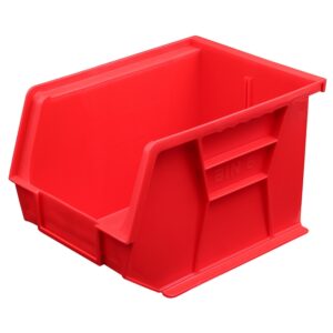 Stack & Hang Parts Storage Bin - Small Plastic Container - Size 6 - 28 x 21 x 18 cm - Red - BIN-6-RED