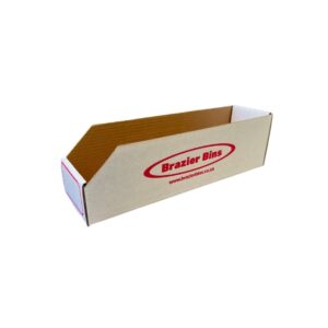 Brazier Bins - Cardboard Bin - Parts Storage Box - 38.1 x 10.2 x 11 cm - NO.6
