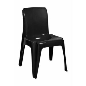 Plastic Chair - Heavy Duty - Dezi - Recycled - Black