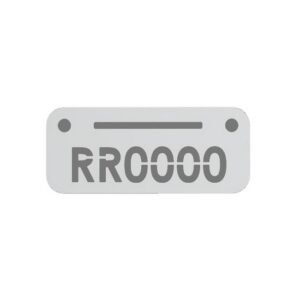 Plastic Locker Numbering Plate -Aluminium
