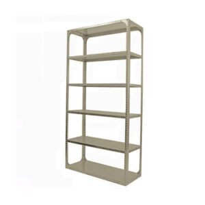 Bolted Shelving Steel Bay 6 Shelves - Uni-Angle - Six Shelf Kit - Painted - 274.3 x 91.4 x 76.2 cm