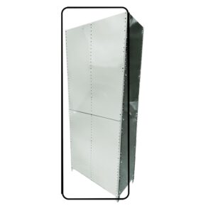 Bolted Shelving Steel Back Panel - Uni-Angle - Galvanised - 129.5 x 91.4 cm