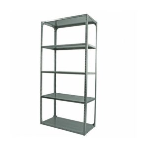 Bolted Shelving Steel Bay 5 Shelves - Uni-Angle - Five Shelf Kit - Galvanised - 365.8 x 91.4 x 30.5 cm