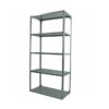 Bolted Shelving Steel Bay 5 Shelves - Uni-Angle - Five Shelf Kit - Galvanised - 243.8 x 91.4 x 38.1 cm