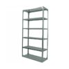 Bolted Shelving Steel Bay 6 Shelves - Uni-Angle - Six Shelf Kit - Galvanised - 182.9 x 91.4 x 76.2 cm