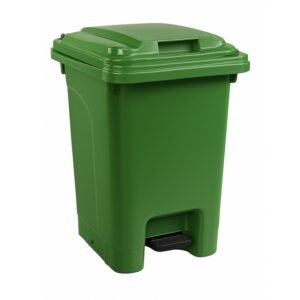 Plastic Pedal Bin - Foot Operated - 60L - Green