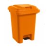 Plastic Pedal Bin - Foot Operated - 60L - Orange
