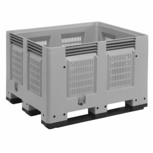 Perforated Bulk Bin - 1000kg - Plastic - Grey