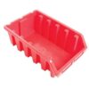 Matlock Plastic Storage Bin - Wall Mountable & Stackable - Label Holder - 33 x 50 x 18.7 cm - Red